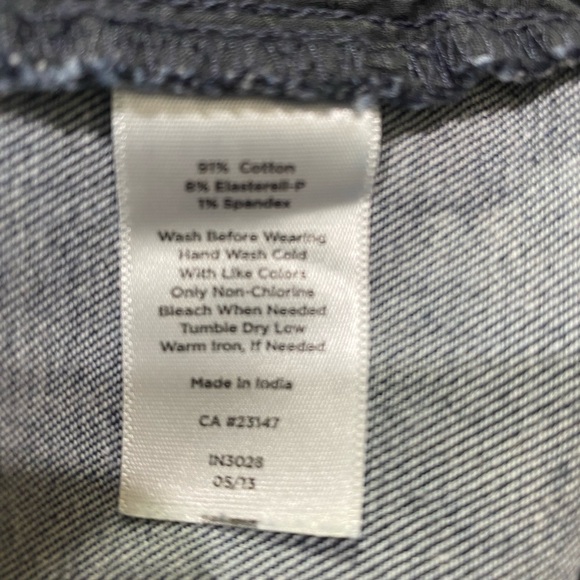 Talbots Dark Wash Curvy Fit Straight Leg Stretch Jeans | Women’s 10 - Picture 11 of 11